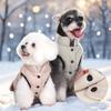Dog Clothes Winter Warm Dog Clothes Warm Pet Cotton Clothes Sleeveless Puppy Vest Polar Fleece Windproof Pet Clothing Supplies