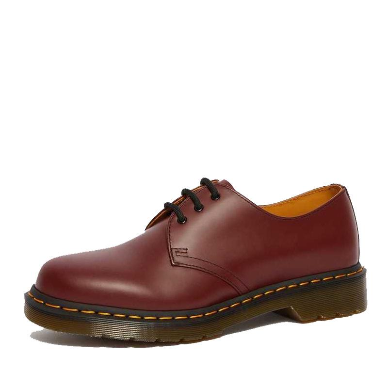 

Новые мужские туфли 1461 большого размера, 3 отверстия, из коровьей кожи, корейская версия, модная обувь для пар, повседневные одинарные туфли, женские рабочие туфли 35 красный