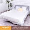 Elastic Edges Disposable Dust Covers Transparent PE Disposable Bed Cover Furniture Protector  Bed