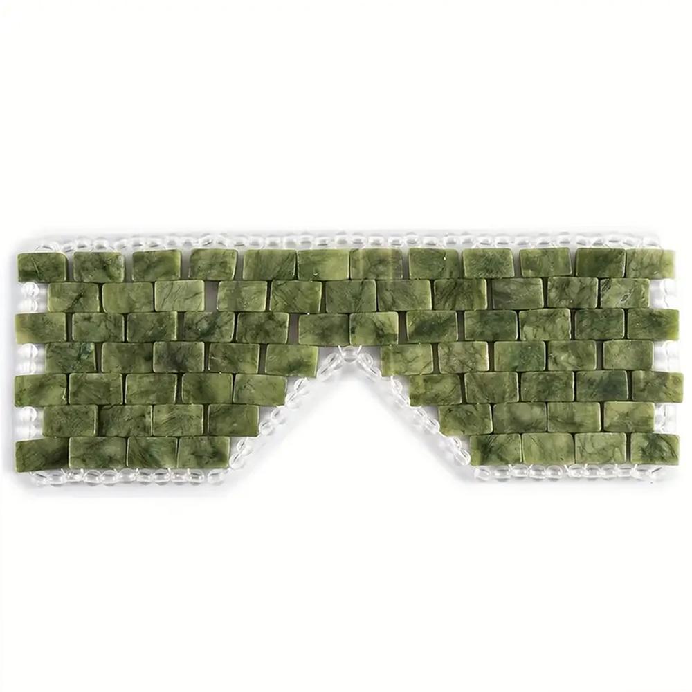 Jade Eye Mask Facial Eyes Sleeping Mask Relief Eye Cover Facial Cooling Mask Hot & Cold Therapy Soothing  Anti-Aging Skincare