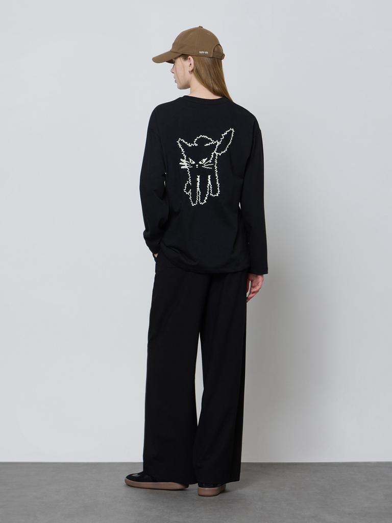 LUVM Unisex Mitchi Printing T-Shirt_Black