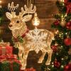 Hanging Decoration Elf Decorative Ornaments Clear Acrylic Tree Ornament Deer Christmas Pendant with for Door