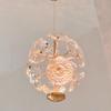 Crystal Dandelion Bedside Pendant Lamp: Postmodern Light for Bedroom and Entrance