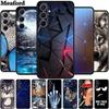 For Samsung Galaxy A55 5G Case Animals Soft Silicone TPU Phone Cases Back Cover For SamsungA55 Wolf Protector Cute Girl Shell
