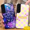 Zodiac Sign Gemini Mobile Phone Case for Samsung Galaxy S26 S25 S24 S23 S22 S21 S20 Note20 Plus FE Ultra Glass Colorful Cover