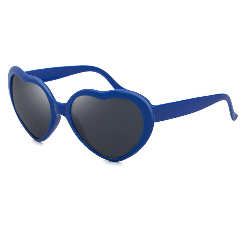 Lights Become Love Romantic Glasses, Sunglasses Tide At Night, Peach Heart Sunglasses, Women'S Tide