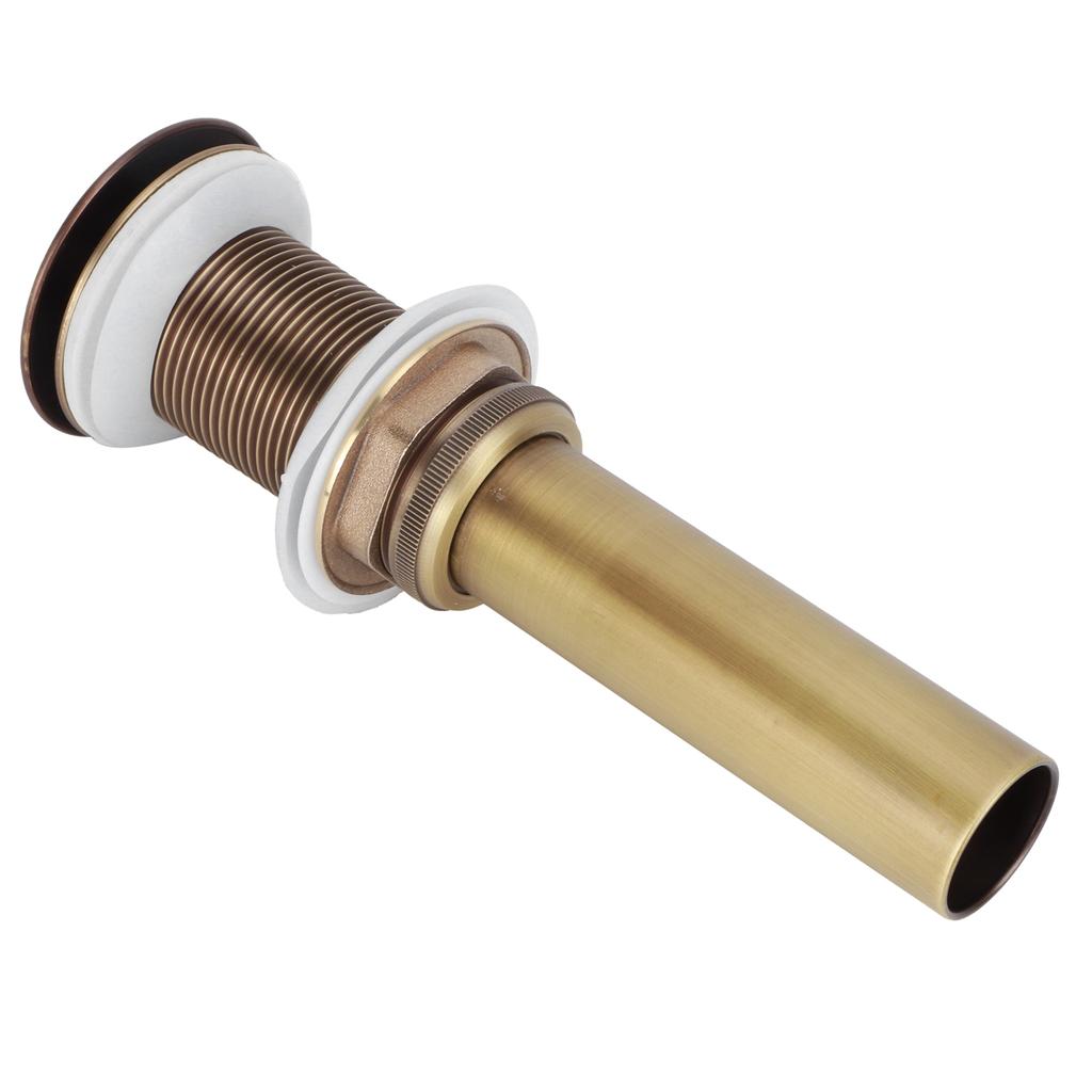 Mosiężny Korek Pop-up do Odpływu Umywalki Łazienkowej Odprowadzanie Wody Bez Przelewu AkcesoriumAntyczny Duży