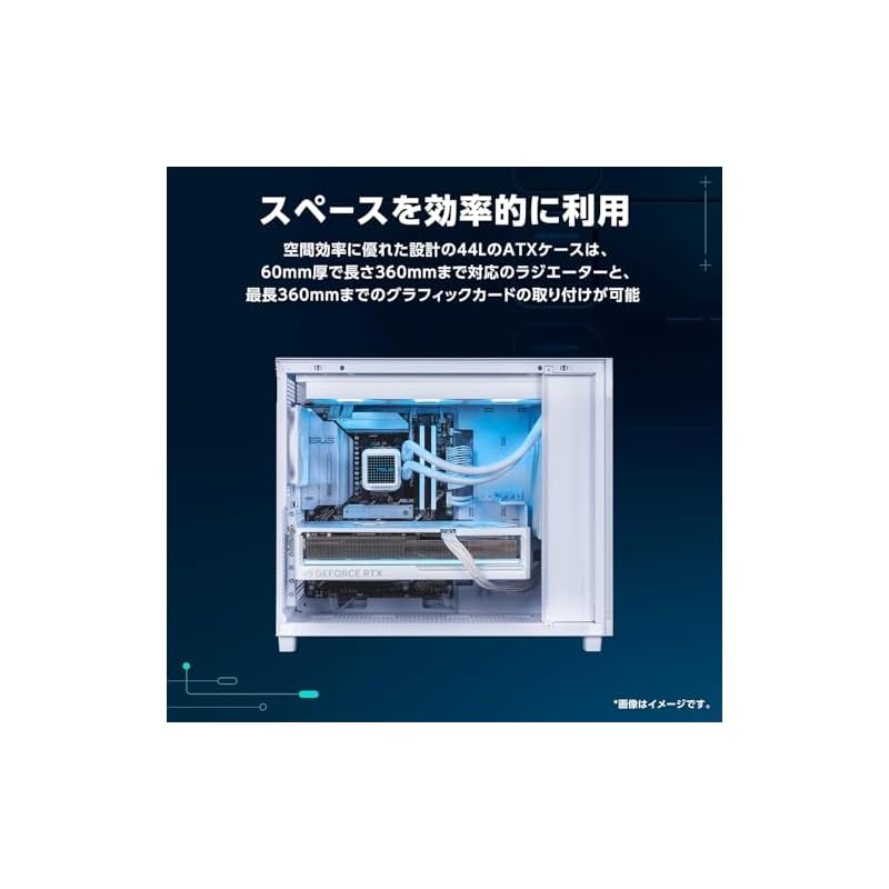 ASUS Prime AP303 ATX PC Case, supports graphics cards up to 360mm in length and ATX power supply units, mesh panel, PRIME AP303 MESH BLACK, domestic
