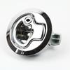 Zinc Alloy Round Locking Flush Pull Push To Close Slam Latch Chrome Plated Marine Boat Hatch Lock for RV Compartment Access Door