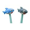 Set of 4 Cute Shark Ballpoint Pens, 1.0mm Black Ink, Ideal for Students, Stationery, Smooth Writing, Fun & Novelty Gift for Kids, Planners, Office