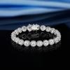 5mm Round Cuban Tennis Bracelet: Unisex Light Luxury High-End European and American Style
