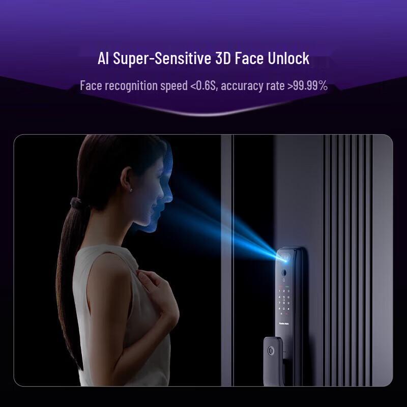 Cadiz Q3 FVP Smart Door Lock with 3D Face Recognition