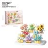 Flower Basket Series Micro-Particle Building Blocks: Sunflower & Succulent Potted Plants – Lego Compatible Toys