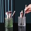 Makeup Brushes Storage Holder Cosmetic Box for Countertop Home Table Green