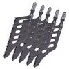 5 Pcs Flush Cutting Jigsaw Blade High Carbon Steel Irregular Curve Saw Blades with Handle for Softwood Fiberboard