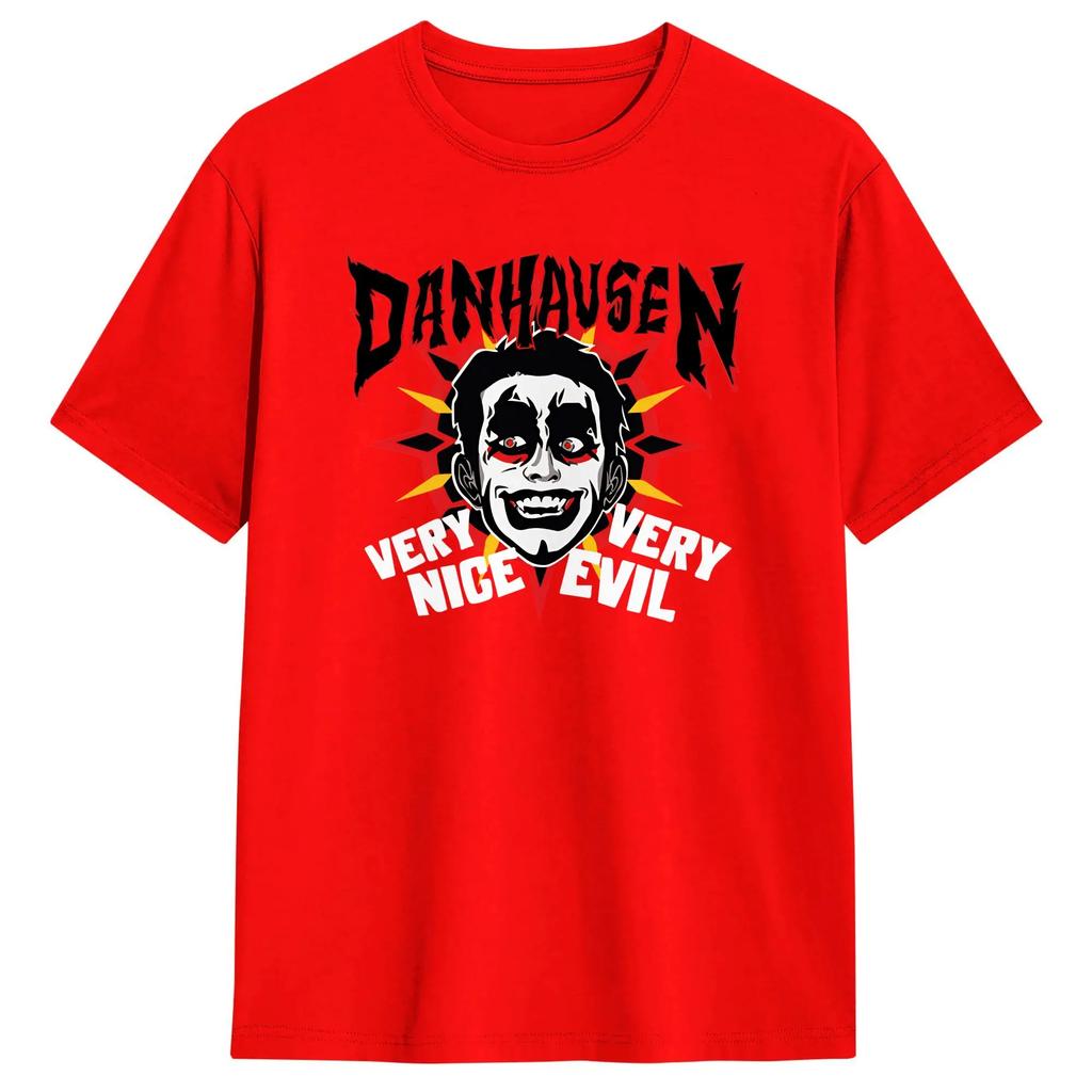 Sehr nett Sehr böse Danhausen Wrestling T-Shirts für Männer Humorvolle Baumwoll-T-Shirts Rundhals Kurzarm T-Shirts Bedruckte Kleidung