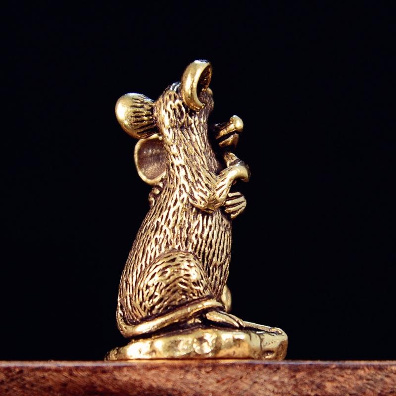 Metal Love Mouse Figurines Desktop Ornament Mice Statue Animal Sculptures for Bedroom Living Room Home Decorations