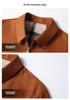 Men's Lapel Zipper Workwear Jacket - 2026 Spring/Autumn Light Luxury Business Casual Outerwear