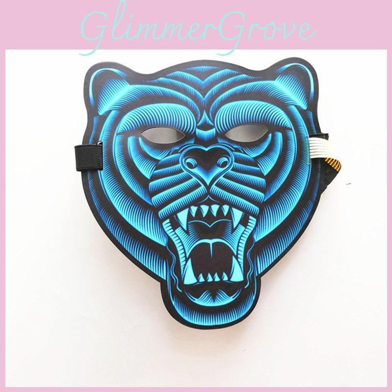 Ideal Gift Sound Activated Led Mask For Friends Family And Halloween Parties
