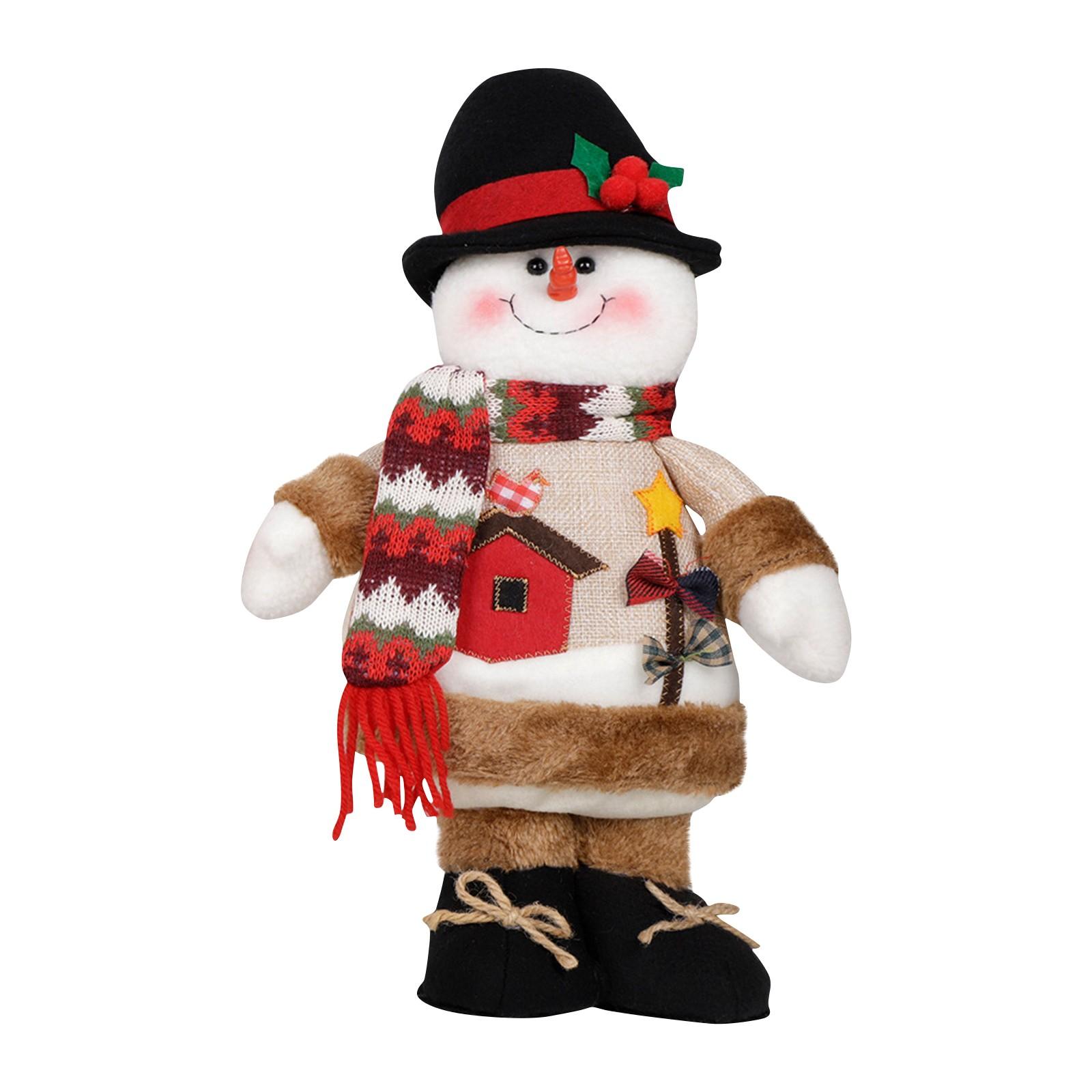 

Рождественский снеговик, лось, стоящая кукла, набор украшений, Клаус, рождественские украшения One Size