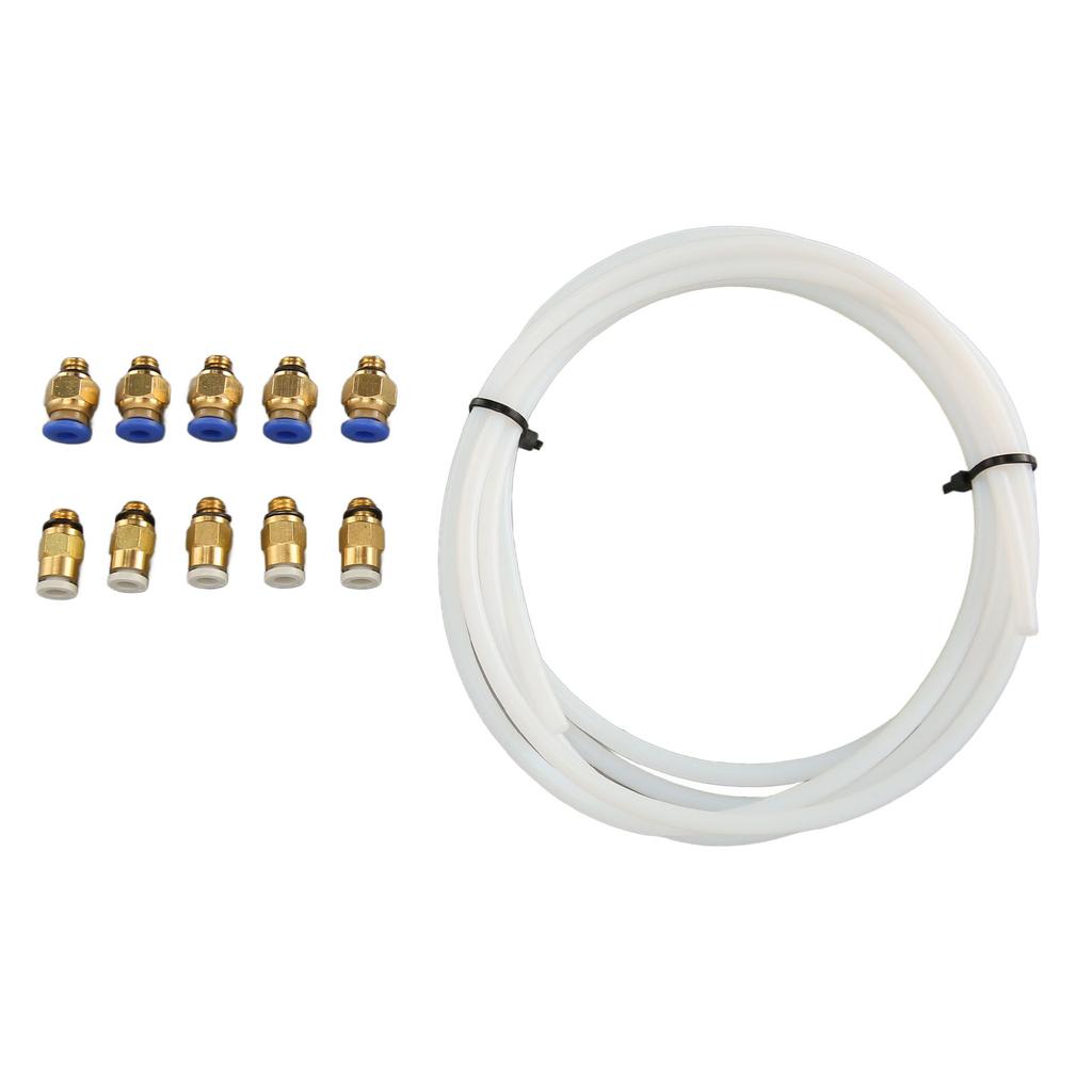 PTFE Tubing with PC4 M6 KJH04 M6 Pneumatic Fittings for 1.75MM Filament PLA ABS for 3D Printer