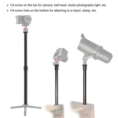 Verstellbare Stativ-Verlängerungsstange, Fotografie-Verlängerungsstange mit 1/4-Zoll-Schraube, verstellbare Länge