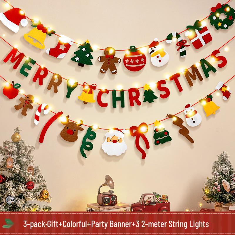 Christmas Tree Ornaments: Festive Banners, Lights & Hanging Decorations