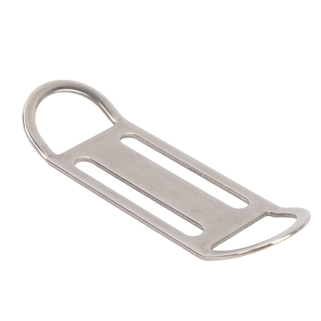 Diving Side Mount Bilateral D Ring Buckle 316 Stainless Steel Diving Webbing Strap Keeper Sidemount BCD Fixing Buckle for Scuba BCD Accessories