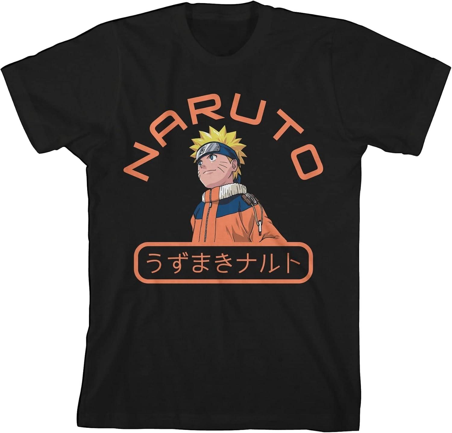 

Naruto Uzumaki s Name In Orange Kanji Kids Black T-Shirt XXXXXL чорний