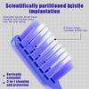 Extra-Long Brush Head Antibacterial Soft Bristle Toothbrush With Non-Slip Handle And Suction Cup Base Upright Design