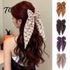 Halloween Bow Accessory Silky Satin Hair Bows, Big Ribbon Clips, Oversized Long Tail Barrettes, Hairpin Cute Pumpkin Ghost Witch Hat Spider