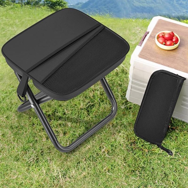 Sgabello Pieghevole Sedia Portatile Leggera Sedia Pieghevole per Esterno Pesca Campeggio Spiaggia Sgabello Pieghevole