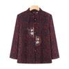 Elderly Mother Autumn and Winter Woolen Coat Year Old 0 Grandma Clothes Plush Warm Old Lady Tang Suit Top
