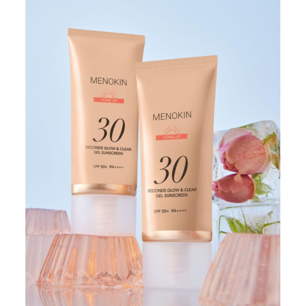 Menokin 30 Seconds Glow   Clear Gel Sunscreen Tone Up 50ml