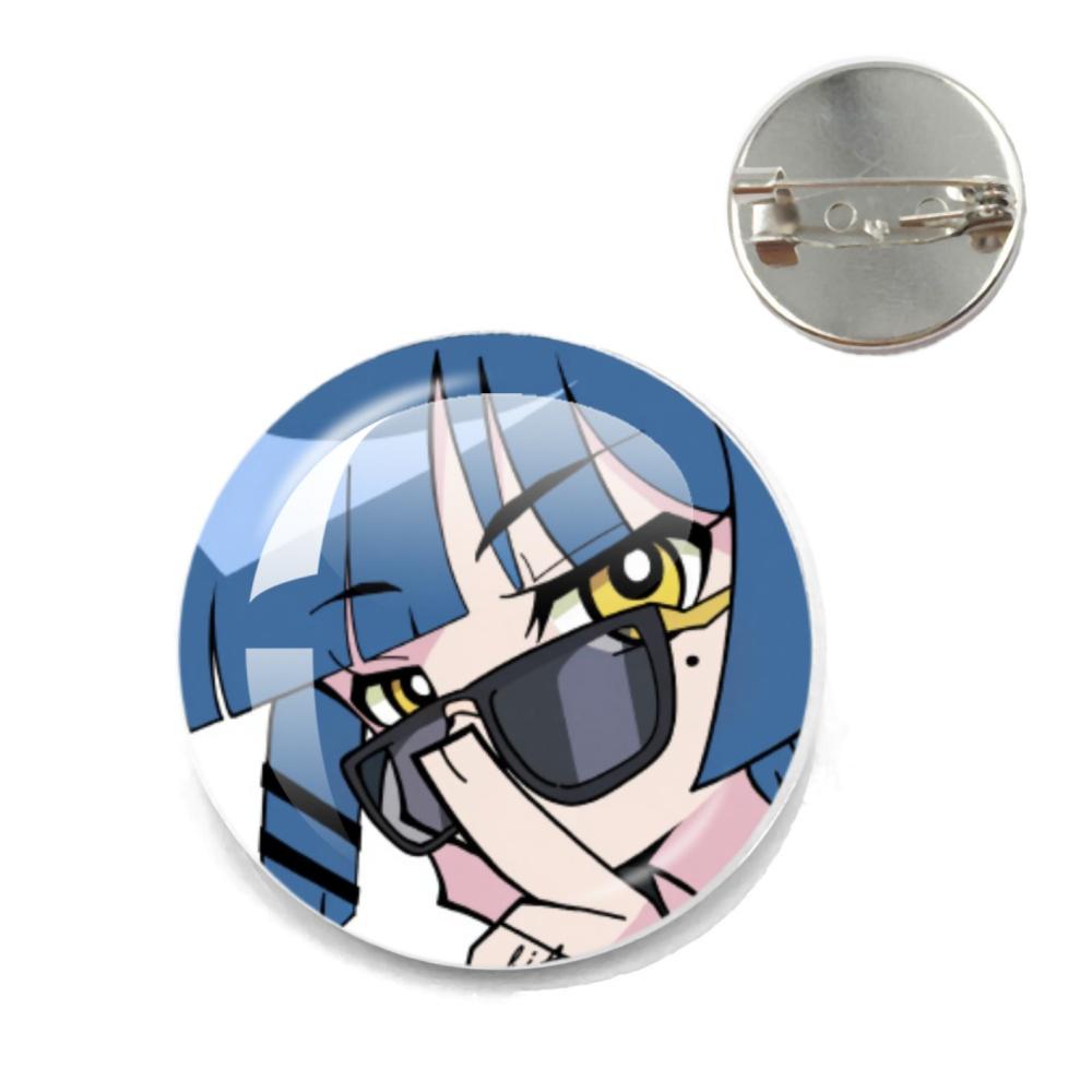 BOCCHI THE ROCK Pin Round Cartoon 20MM/25MM Metal Brooches Handmade Pins For Backpack Jewelry Accessories Gifts Creative Badge