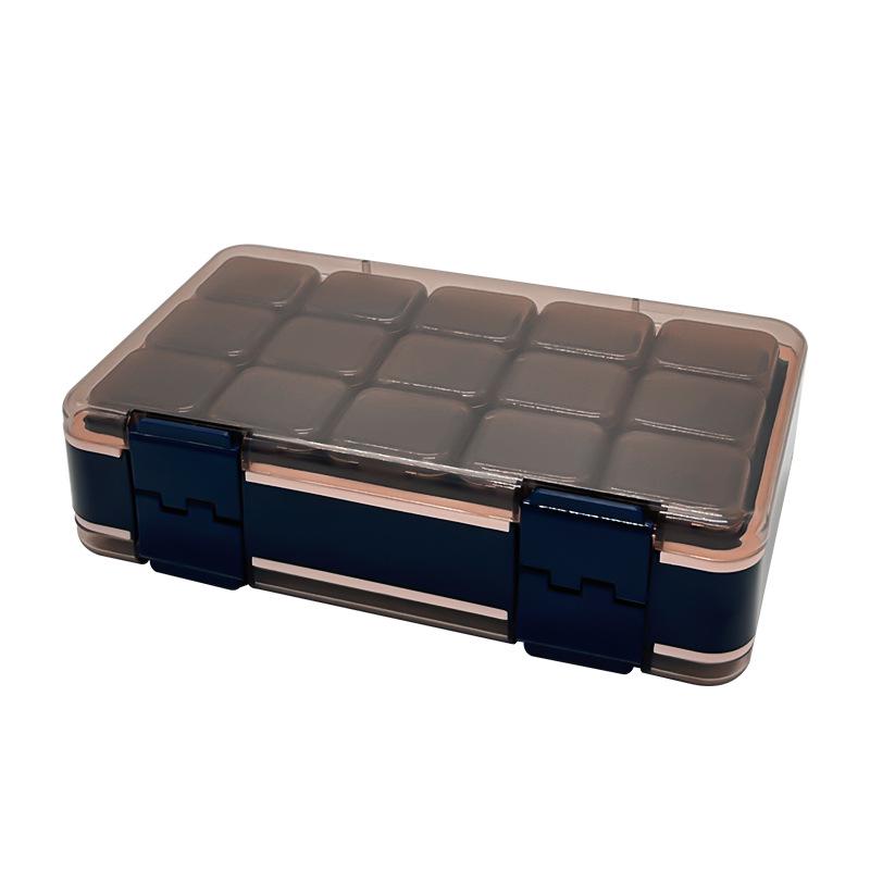 Portable Weekly Pill Organizer with Three Daily Compartments: Morning, Noon, and Night