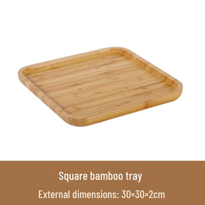 Japanese Style Bamboo Storage & Tea Tray Set