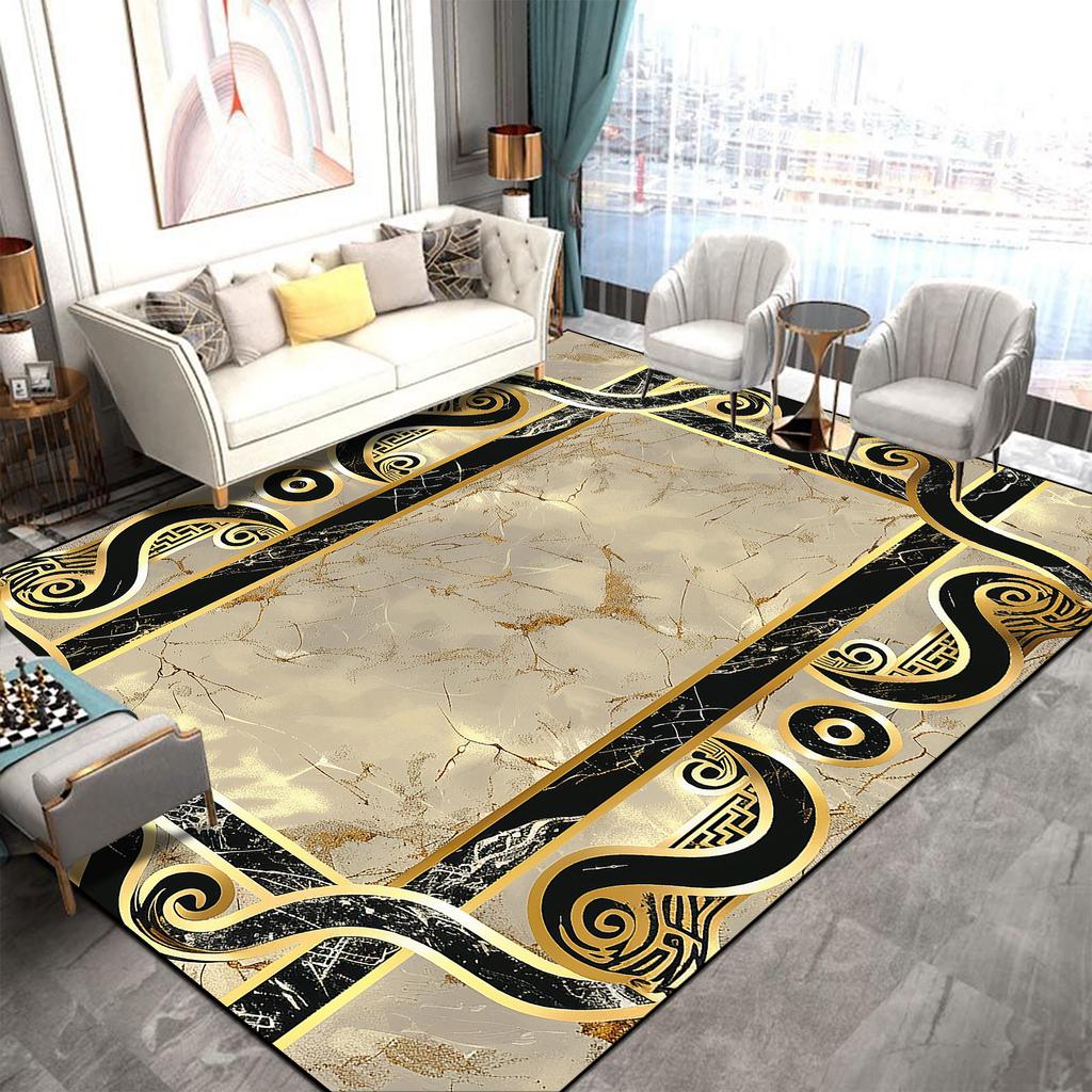 Luxury Marble CARPET FOR LIVE ROOM Decoration Bedroom Large Area Rugs Sofa Coffee Tables Mat Anti Slip Entrance Doormat Washable