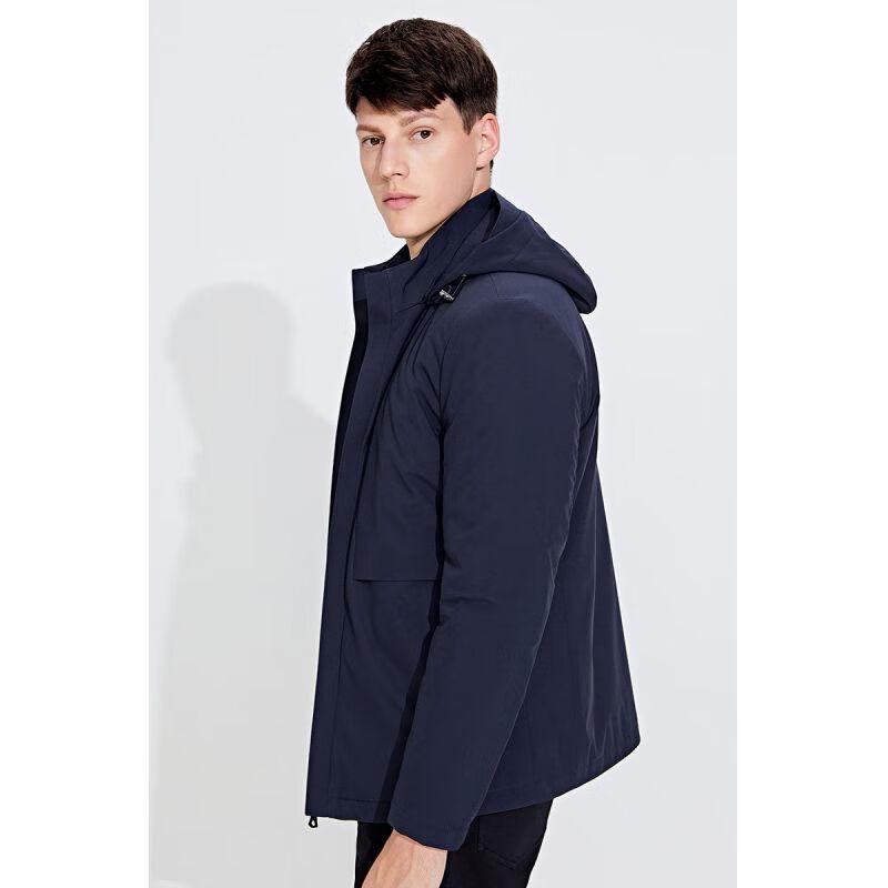 Navigare Men's Detachable Hood Short Padded Jacket