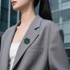 Crystals Flower Brooch For Women Elegant Party Wedding Accessories Portable Alloy Jewelry With Secure Clasp