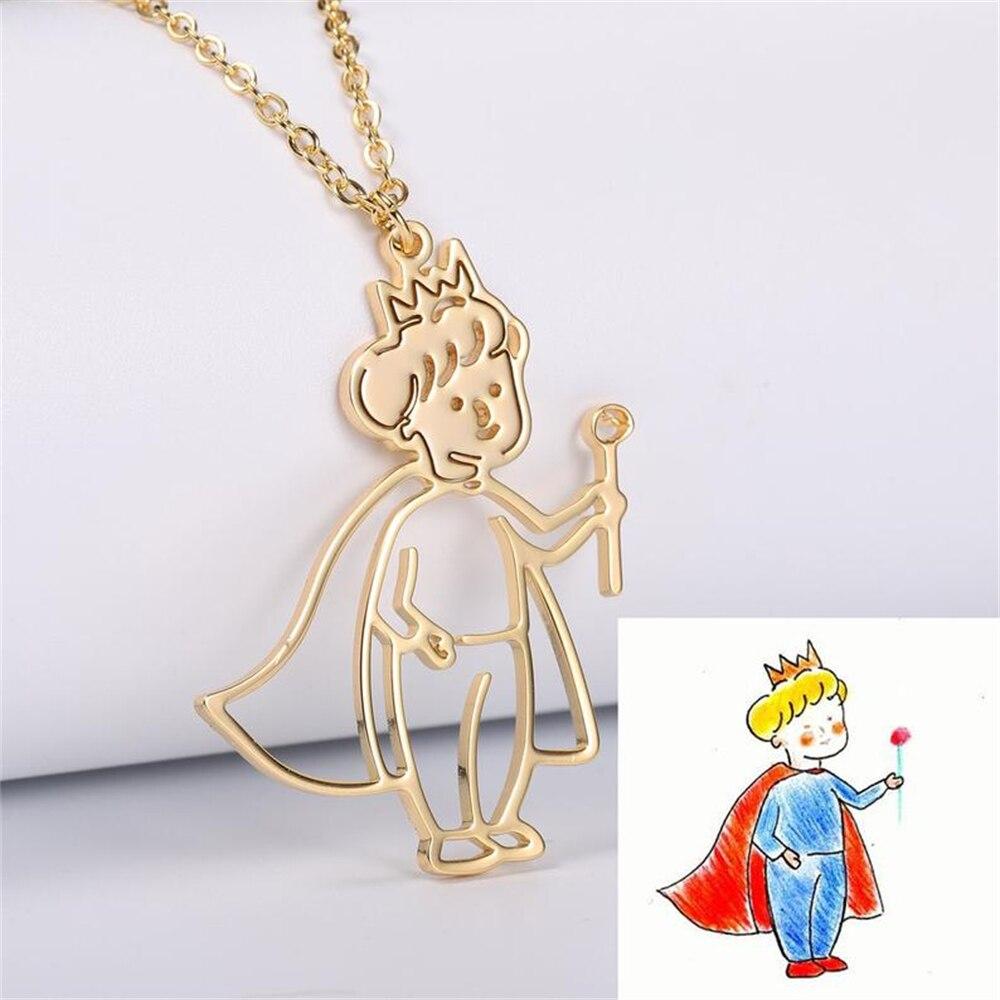 Fils Individuelle Kinderzeichnung Halskette Anhänger Edelstahl Personalisierter Kinderkunst Anhänger Für Kinderschmuck Geburtstagsgeschenke rose gold