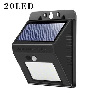 

20/25/30/144 LED Wall Lights Outdoor Solar Lamp PIR Motion Sensor Solar Powered Sunlight Street Light for Garden Decoration