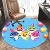 Shark Party Decorations,Birthday Balloons Chair Mat Round Rug Office carpet,Non Slip, Suitable for Living Rooms, Bedrooms Decor1205093a