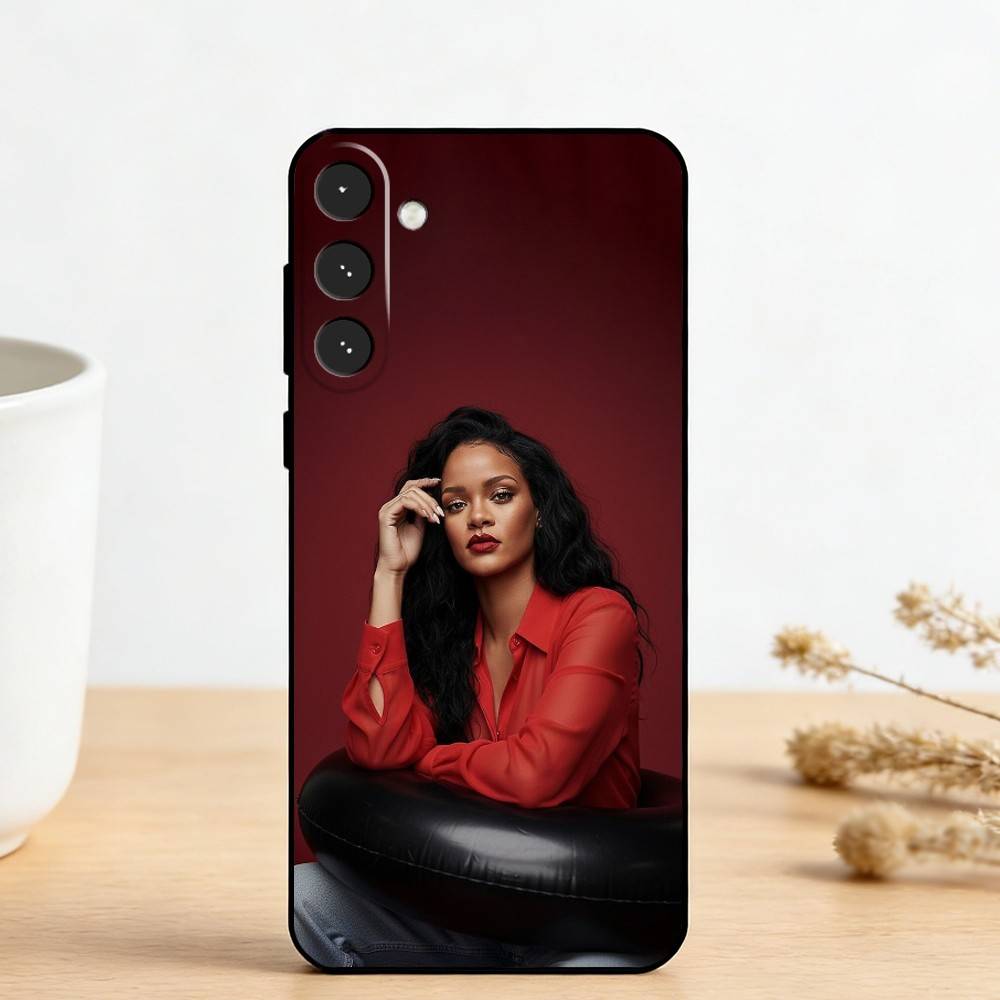 Hot singer R-Rihannas Phone Case For Samsung Galaxy A73,A72,A71,A70,A53,A52,A51,Others Soft Black Cover