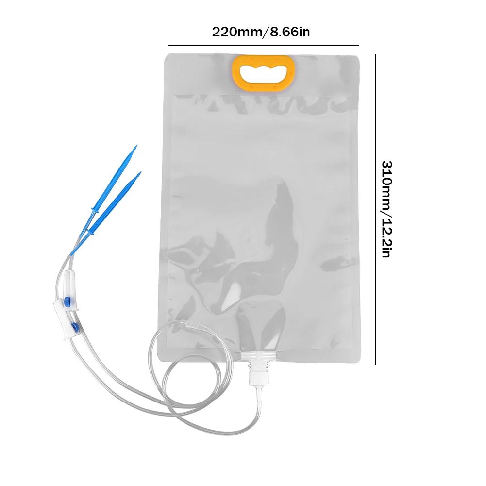 3.5L Automatic Watering Dripper Infusion Bag Adjustable Plant Drip Irrigation System Home Garden Self Watering Planter Water Bag