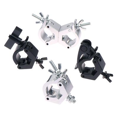 1 Piece Aluminium Truss Clamps 28-32Mm Tube O Hook Stage Lighting Mount Bracket Fast Lock Lighting Clamp