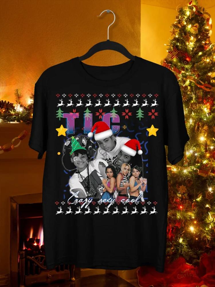TLC Band Christmas T shirt Unisex S-5XL Cotton Men UR563 Unisex T-Shirt XL