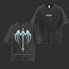 Shadow Dragon Retro Anime Acid Wash Tee, Vintage Graphic Shirt