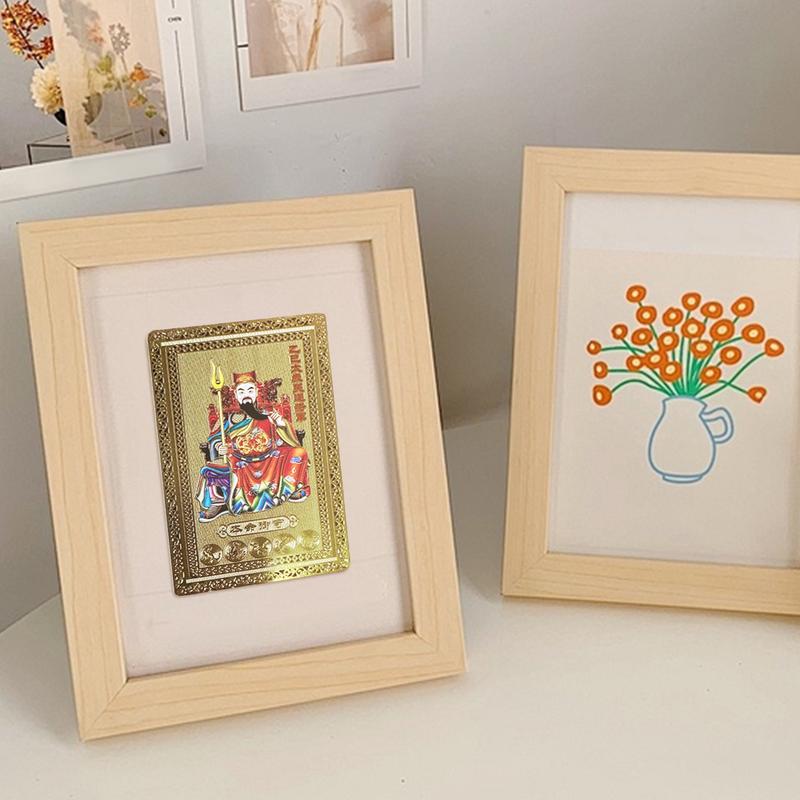 2025 Tai Sui Amulet Card Feng Shui Prayer Copper Card Exorcism Protection Buddha Gift Amulet Safe Bring In Wealth And Treasure