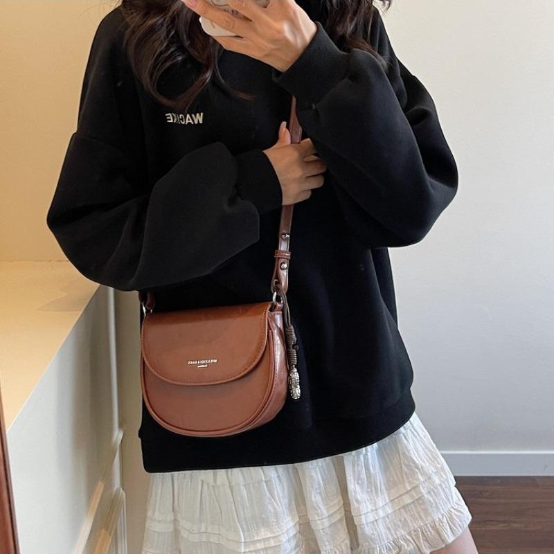 Saddle Bag Women's Messenger Bag Bag New Trendy Girl Summer Simple Fashion Shoulder Bag Women